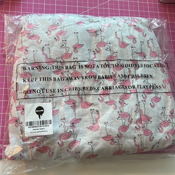 Blackmilk FLAMINGO-GO SWEET TIE DRESS - LIMITED - Picture 7 of 10